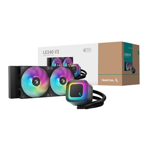 R-LE240-BKAMMC-G-2 DeepCool-LE240-V2-240mm-ARGB-AIO-CPU-Liquid-Cooler-Black wr 01 DeepCool LE240 V2 240mm ARGB AIO CPU Liquid Cooler - Black