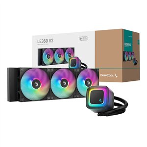 R-LE360-BKAMMC-G-2 DeepCool-LE360-V2-ARGB-360mm-AIO-Liquid-Cooler-Black wr 01 DeepCool LE360 V2 ARGB 360mm AIO Liquid Cooler - Black