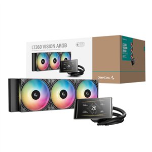 DeepCool LT360 VISION ARGB 4.5" LCD All-in-one CPU Liquid Cooler - Black