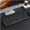 Redragon BK-7367 Full-size Ergonomic Wireless Membrane Office Keyboard - Black
