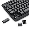 Redragon BK-7367 Full-size Ergonomic Wireless Membrane Office Keyboard - Black
