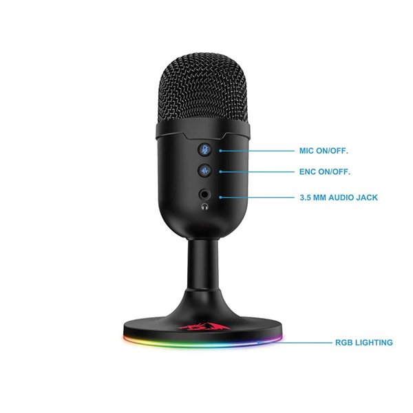 RD-GM303 Redragon-GM303-PULSAR-Gaming-Stream-Microphone-Black wr 05a Redragon GM303 PULSAR Gaming Stream Microphone - Black