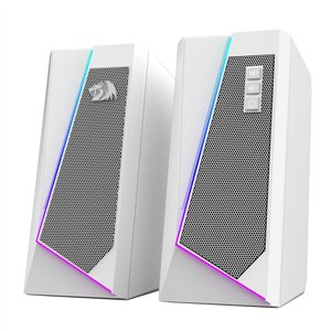 Redragon GS20W ANVIL 3W 2.0 RGB Stereo Desktop PC Speakers - White