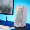 Redragon GS20W ANVIL 3W 2.0 RGB Stereo Desktop PC Speakers - White