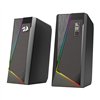 REDRAGON 2.0 Satellite Speaker ANVIL 2 x 3W RGB USB|Aux Gaming Speaker - Black