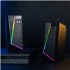 REDRAGON 2.0 Satellite Speaker ANVIL 2 x 3W RGB USB|Aux Gaming Speaker - Black