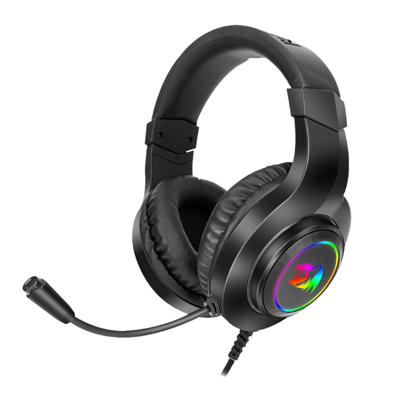 RD-H260RGB wr 01 REDRAGON Over-Ear HYLAS Aux (Mic and Headset)|USB (Power Only)
RGB Gaming Headset - Black