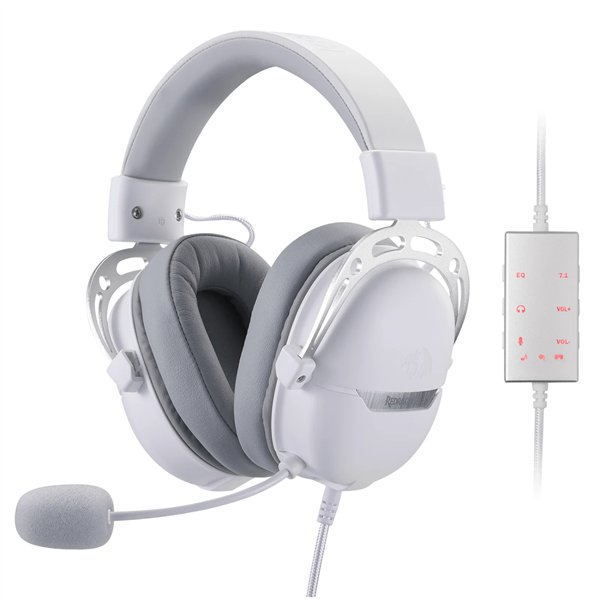 RD-H376WG REDRAGON-OVER-EAR-AURORA-WH wr 01 REDRAGON Over-Ear AURORA Gaming Headset - White