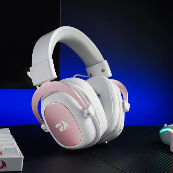 RD-H510W wr 07 REDRAGON Over-Ear ZEUS 2 USB Gaming Headset - White
