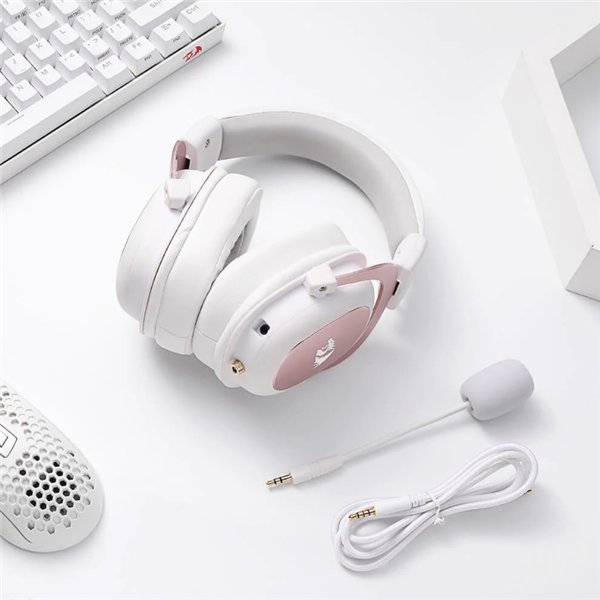 RD-H510W wr 08 REDRAGON Over-Ear ZEUS 2 USB Gaming Headset - White