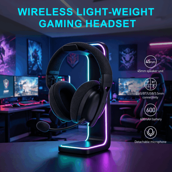 Redragon H819 QUAD AIR Wireless Gaming Headset - Black
