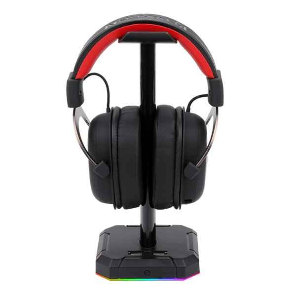 Redragon HA300 Scepter Pro RGB Headset Stand with USB Hub (4 x USB 2.0, RGB Lighting)