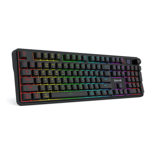 Redragon RM104 PRO VOLCANO RGB Wireless Membrane Gaming Keyboard - Black