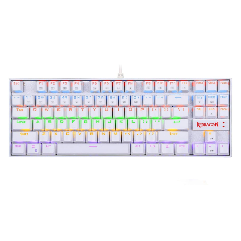RD-K552W-RGB wr 01 REDRAGON KUMARA Mechanical 87 Key|RGB Backlit Gaming Keyboard - White