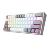 Redragon K617 FIZZ 60% Wired RGB Gaming Keyboard - White/Grey
