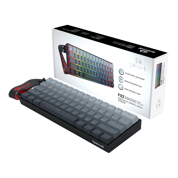 Redragon FIZZ Magnetic+ Wired 60% Gaming Keyboard
