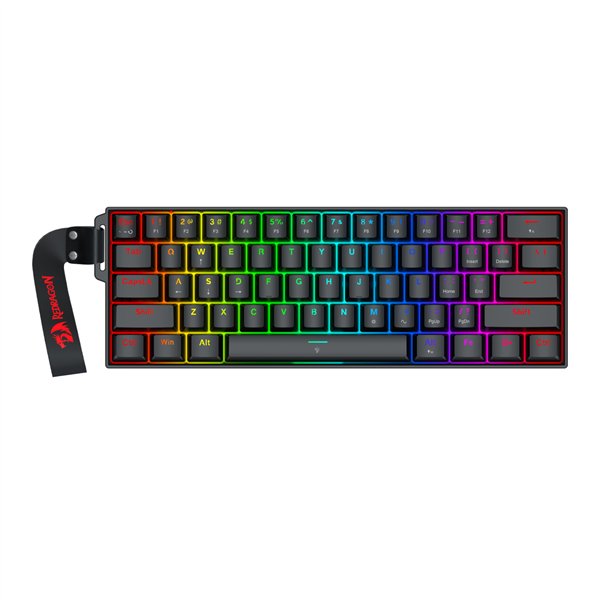 RD-K617RGB-MP Redragon-FIZZ-Magnetic-Plus-60-RGB-Gaming-Keyboard-Black wr 01a Redragon FIZZ Magnetic Plus 60% RGB Gaming Keyboard - Black