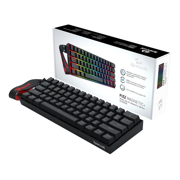RD-K617RGB-MP Redragon-FIZZ-Magnetic-Plus-60-RGB-Gaming-Keyboard-Black wr 05a Redragon FIZZ Magnetic Plus 60% RGB Gaming Keyboard - Black