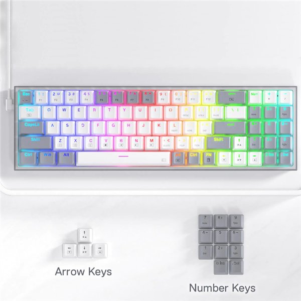 RD-K628WG-RGB wr 04 REDRAGON MECHANICAL Pollux Wired Gaming Keyboard