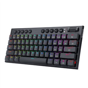REDRAGON Horus Mini 61Key Red Switch RGB Low Profile Gaming Mechanical Keyboard - Black