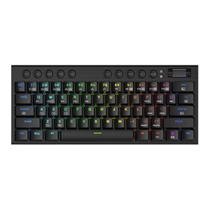 REDRAGON Horus Mini Pro 61Key Wireless Bluetooth Red Switch RGB Low Profile Gaming Mechanical Keyboard - Black