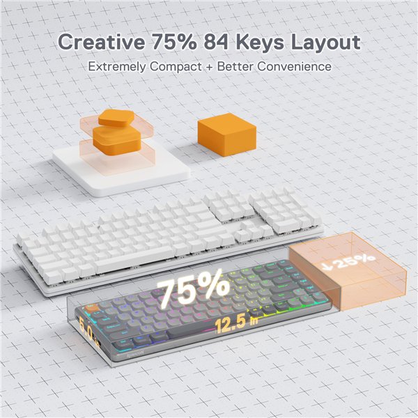 RD-K652GG-RGB-PRO Redragon-AZURE-Wireless-Mechanical-Gaming-Keyboard wr 03a REDRAGON MECHANICAL AZURE Wireless Gaming Keyboard