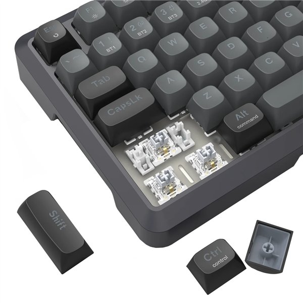 Redragon BRAGI PRO K688 98+1 Gasket Wireless Mechanical Keyboard (Triple Mode, RGB, Hot-Swappable, Cream Linear Switches)