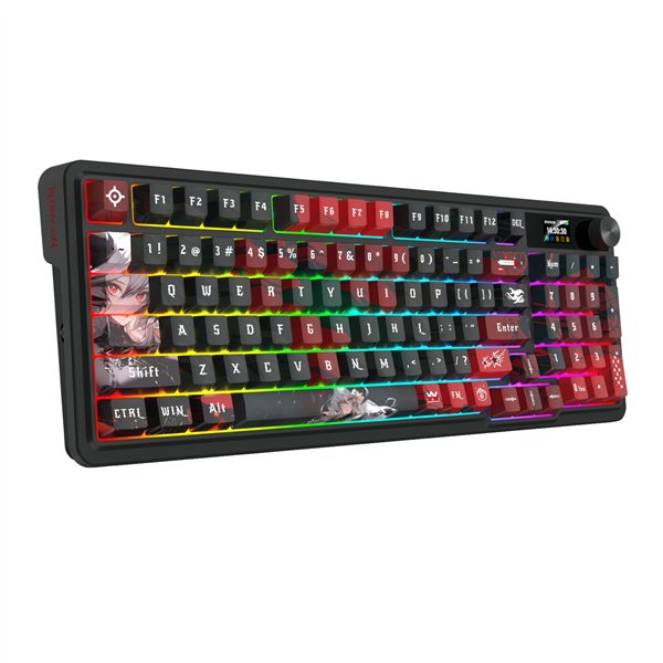 RD-K719AK-RGB-PRO Redragon-K719AK-ARTEMIS-PRO-RGB-Wireless-LCD-Mechanical-Gaming-Keyboard-Black wr 01a Redragon K719AK ARTEMIS PRO RGB Wireless LCD Mechanical Gaming Keyboard (Anime Edition)