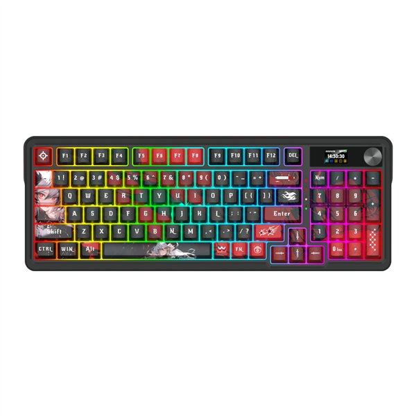 RD-K719AK-RGB-PRO Redragon-K719AK-ARTEMIS-PRO-RGB-Wireless-LCD-Mechanical-Gaming-Keyboard-Black wr 02a Redragon K719AK ARTEMIS PRO RGB Wireless LCD Mechanical Gaming Keyboard (Anime Edition)