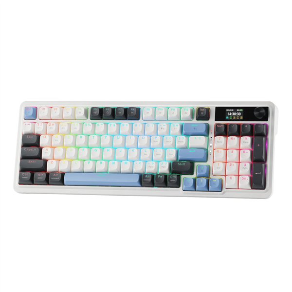 RD-K719WGB-RGB-PRO Redragon-K719WGB-GALATIN-PRO-Full-sized-RGB-Wireless-Gaming-Keyboard-White wr 01b Redragon K719WGB GALATIN RGB PRO Full sized Wireless Gaming Keyboard - White