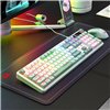 Redragon WYVERN K761 Pro Full-size RGB Wireless Mechanical Gaming Keyboard - White/Green