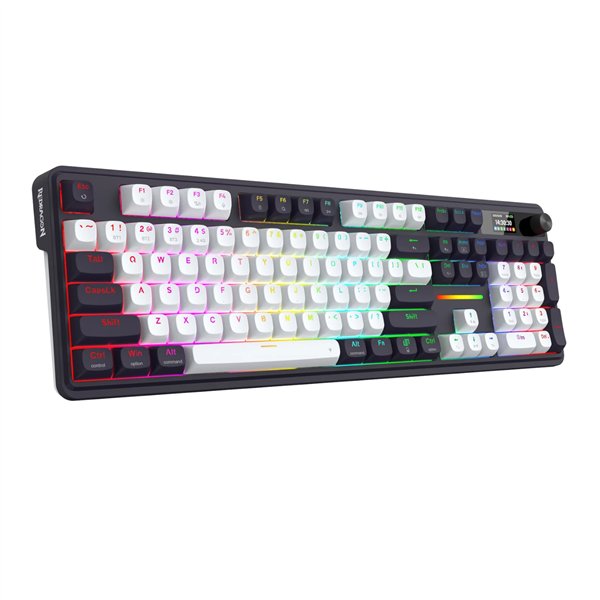 RD-K762WB-RGB-PRO Redragon-K762WB-RGB-PRO-LCD-Full-size-Gasket-Mechanical-Keyboard-Black wr 01a Redragon K762WB-RGB-PRO LCD Full-size Gasket Mechanical Keyboard - Black
