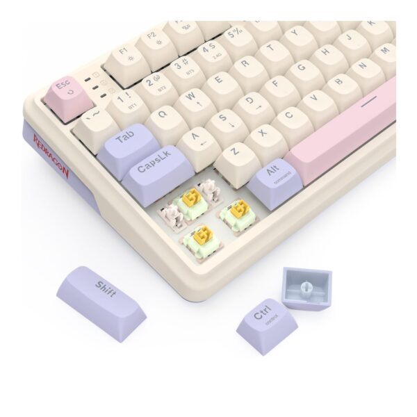 Redragon K768 EISA 100 RGB Wireless Gaming Keyboard - Lilac