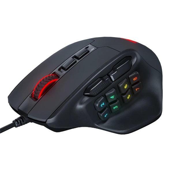 RD-M811-RGB wr 02 REDRAGON Aatrox 6200DP RGB MMO Gaming Mouse - Black