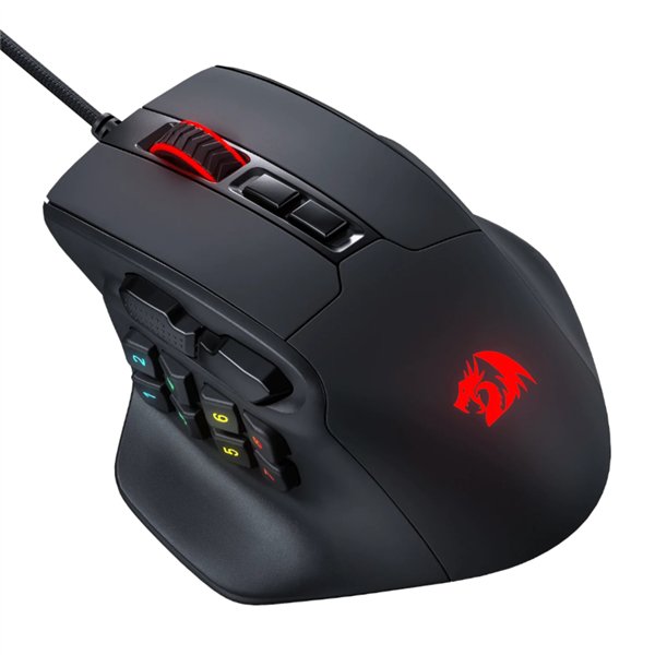 RD-M811-RGB wr 03 REDRAGON Aatrox 6200DP RGB MMO Gaming Mouse - Black