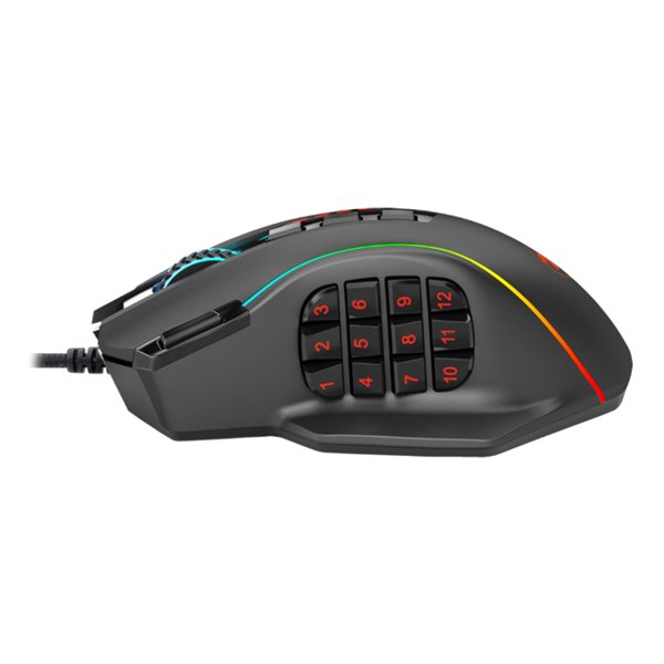 RD-M901-K-2 wr 05 REDRAGON PERDICTION 4 12400DPI RGB MMO Ergo Gaming Mouse - Black