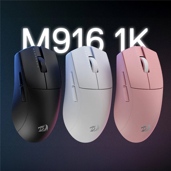 RD-M916-PRO-1K wr 04.jpeg REDRAGON M916 PRO 1K 3-Mode Wireless Gaming Mouse - Black