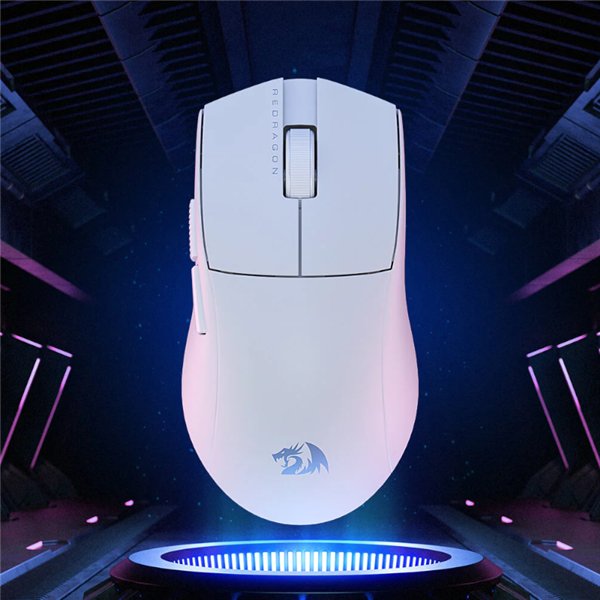 RD-M916W-PRO-1K wr 03 Redragon M916 PRO 1K 3-Mode Wireless Gaming Mouse – White