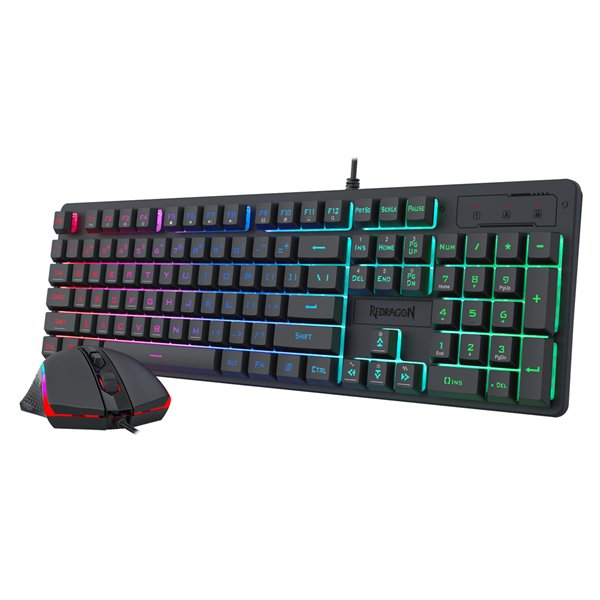 RD-S107-RGB-BA wr 06 Redragon S107 RGB Gaming Essentials Wired Gaming Keyboard and Mouse Bundle