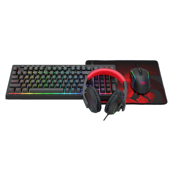 RD-S148 Redragon-4IN1-Gaming-Combo wr 02 Redragon 4-in-1 Keyboard | Mouse | Mousepad | RGB Headset Gaming Combo