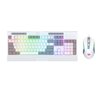 Redragon S151 Wired RGB Gaming Keyboard and Mouse Combo - White and Grey