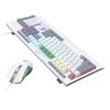 Redragon S151 Wired RGB Gaming Keyboard and Mouse Combo - White and Grey