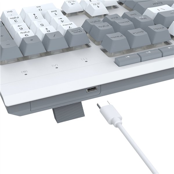 Redragon S151 Wired RGB Gaming Keyboard and Mouse Combo - White and Grey