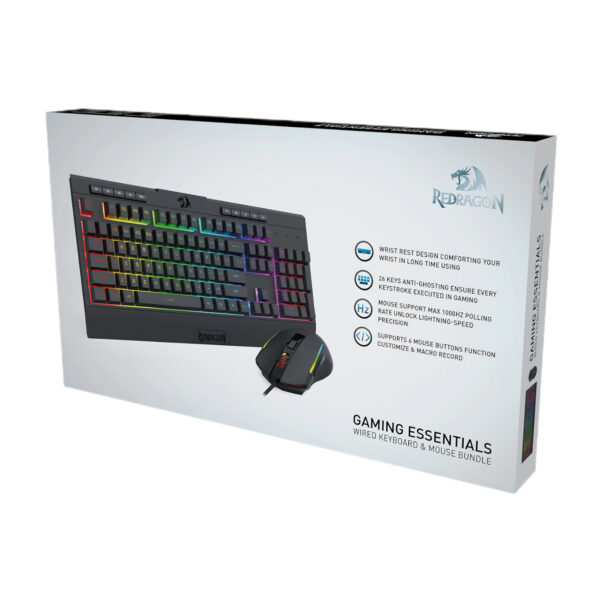 RD-S151 Redragon-S136-Gaming-Keyboard-Mouse-Combo 06 Redragon S151 Gaming Keyboard and Mouse Combo-Black