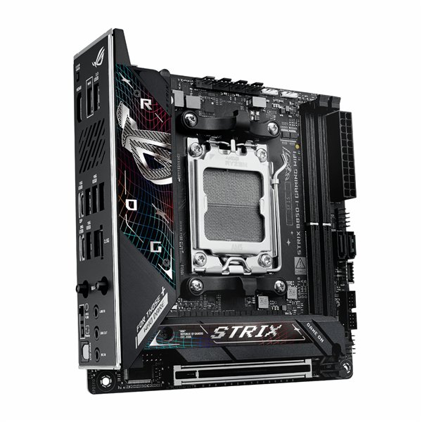 ROG-STRIX-B850-I-GAMING Asus-ROG-Strix-B850-I-Gaming-WiFi-AM5-Mini-ITX-Gaming-Motherboard wr 03a Asus ROG Strix B850-I Gaming WiFi AM5 Mini-ITX Gaming Motherboard