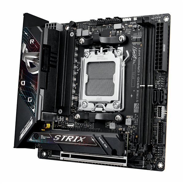 ROG-STRIX-B850-I-GAMING Asus-ROG-Strix-B850-I-Gaming-WiFi-AM5-Mini-ITX-Gaming-Motherboard wr 04a Asus ROG Strix B850-I Gaming WiFi AM5 Mini-ITX Gaming Motherboard