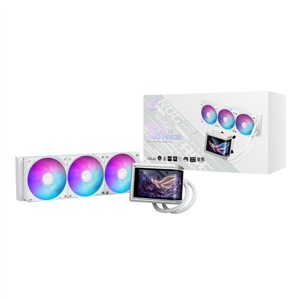 ROGRYUOIV360ARGB-WH ASUS-ROG-RYUO-IV-360-ARGB-Liquid-CPU-Cooler-White wr 01a ASUS ROG RYUO IV 360 ARGB Liquid CPU Cooler White Edition