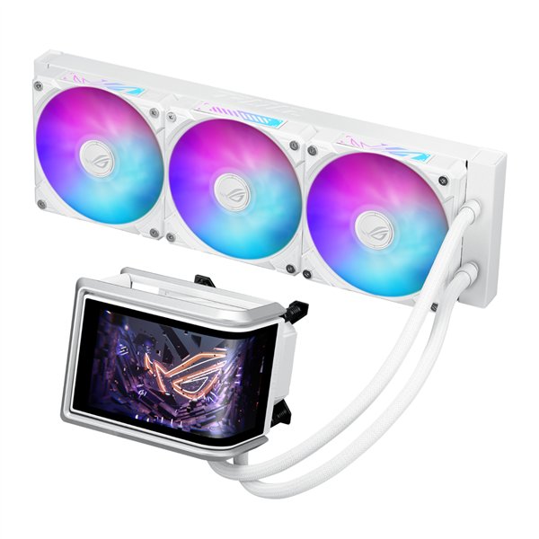 ROGRYUOIV360ARGB-WH ASUS-ROG-RYUO-IV-360-ARGB-Liquid-CPU-Cooler-White wr 02a ASUS ROG RYUO IV 360 ARGB Liquid CPU Cooler White Edition