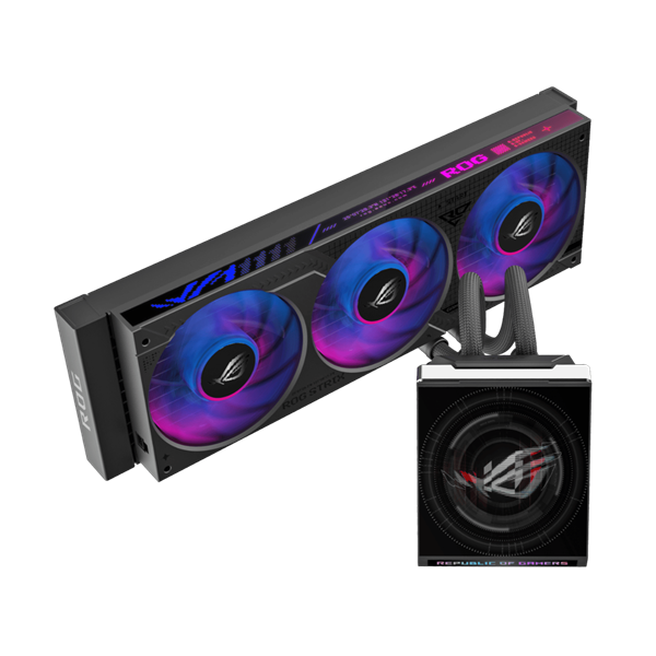ROGSTRIXSLCIV360ARGBLCD ASUS ROG Strix SLC IV 360 ARGB LCD Liqui wr 01 ASUS ROG Strix SLC IV 360 ARGB LCD Liquid CPU Cooler - Black