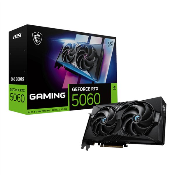 RTX5060GAMINGOC8GB MSI-GF-RTX-5060-GAMING-OC-8GB wr 01 MSI GeForce RTX 5060 8GB GAMING OC Graphics Card